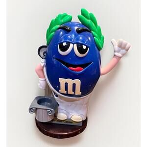 Rare M&M's Blue Caesar Roman Empire Candy Dispenser Collectible Europe Vintage